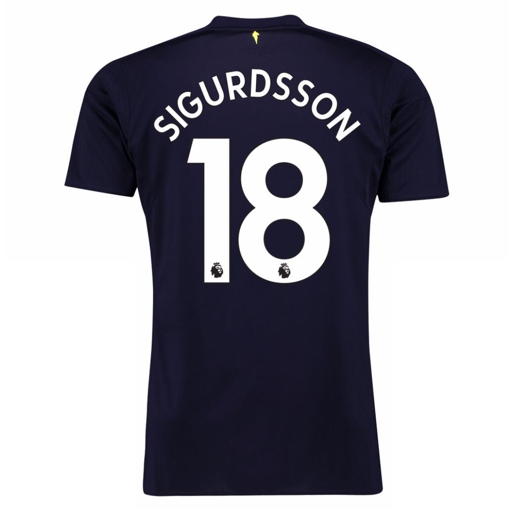 Camiseta Everton Tercera equipación Sigurdsson 2017-2018